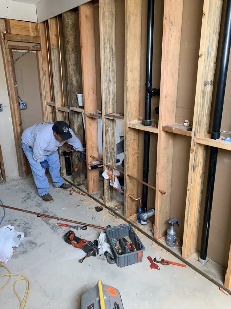 Commercial rough-in plumbing for Gas Line Repair in Woodbury